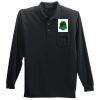 Long Sleeve Silk Touch Polo with Pocket Thumbnail
