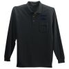 Long Sleeve Silk Touch Polo with Pocket Thumbnail