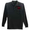 Long Sleeve Silk Touch Polo with Pocket Thumbnail