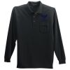 Long Sleeve Silk Touch Polo with Pocket Thumbnail
