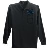 Long Sleeve Silk Touch Polo with Pocket Thumbnail