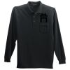 Long Sleeve Silk Touch Polo with Pocket Thumbnail